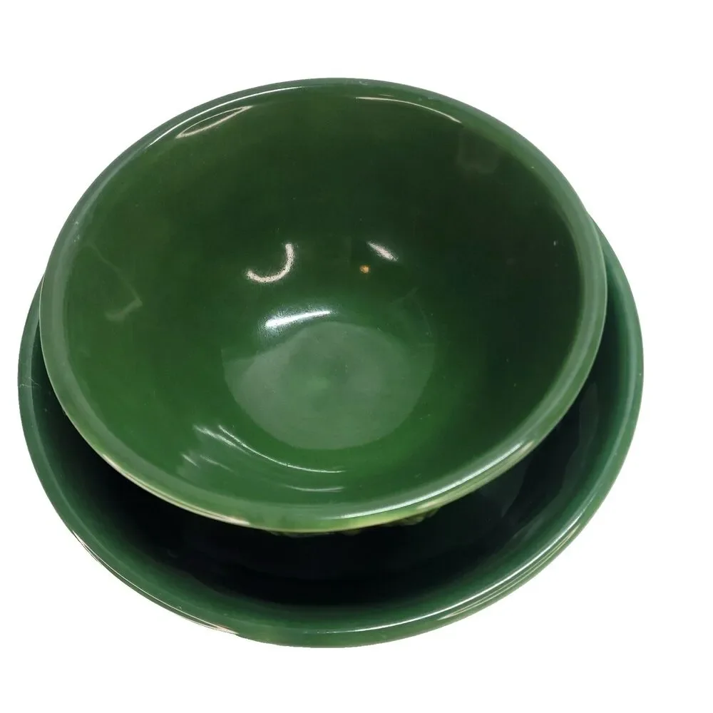 Green Oak Leaf Mixing Bowls Furio Home 8.75